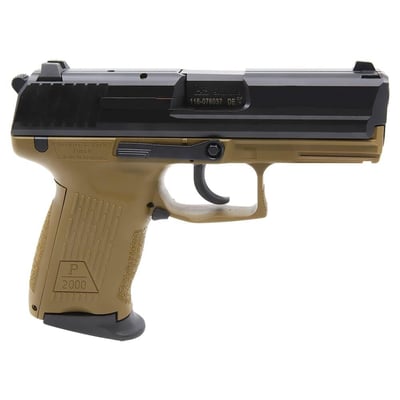 H&K P2000 V3 9mm DA/SA NMS FDE CA Compliant Pistol w/(2) 10rd Mags - $580.55 (Free Shipping over $250)