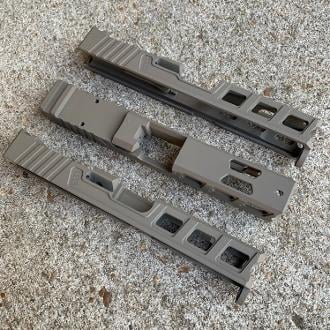 Glock G17 Elite GEN3 Pattern RMR slide with window ports, FDE - $199.00