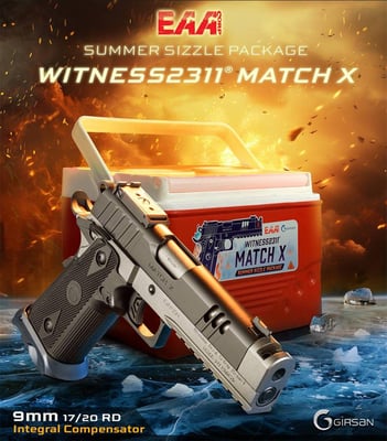 Girsan Witness 2311 Match X Summer Sizzle Edition, 9mm, w/ Cooler, 2 Magazines, Pistol - $1088.88 