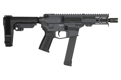 CMMG Banshee MKGS 9mm AR-15 Pistol with 5 Inch Barrel and Sniper Gray Cerakote Finish - $1463.99  ($7.99 Shipping On Firearms)