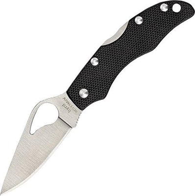Spyderco Byrd Finch 2 Folding Knife Black G-10 Handle with PlainEdge, Full-Flat Grind, 8Cr13MoV Steel Blade and Back - $27.3 (Free S/H over $25)