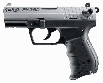 WALTHER PK380 380 ACP 3.7in Nickel 8rd - $411.99 (Free S/H on Firearms)