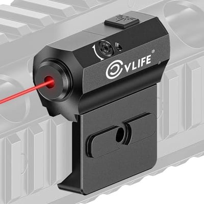  50% off CVLIFE Rifle Red/Green Laser Sight Compatible with M-Lok and Picatinny Rail Mount, Laser Beam Sight Low Profile Tactical Laser Magnetic Rechargeable w/code OL5S84OQ - $17.49 + FREE Shipping