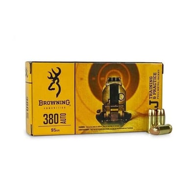 Browning 380 Auto Training & Practice 95 Grain Full Metal Jacket Ammunition 1000 Rouds - $299 (Free S/H)