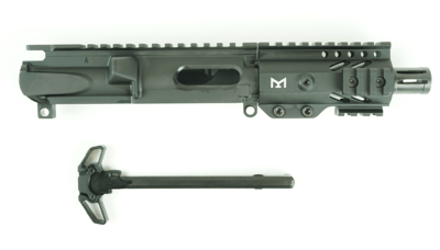 Gorilla Machining AR-15 - 9MM Complete Recon Luger Upper Receiver 4.5" 4150 CVS 1/10 Mlok Handgaurd - $124.99