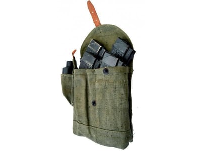 AK-47 Mag Pouch Deal w/ (4) 30rd Romanian Steel Mags and Bulgarian Mag Pouch - $39.99 