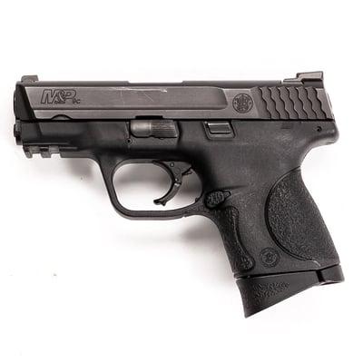 Smith & Wesson M&P9C 9mm Lugar Semi Auto 12 Rounds Black - USED - $399.69  ($7.99 Shipping On Firearms)