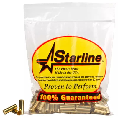 Starline Unprimed Pistol Brass .380 auto 100 rd - $24.99 (Free S/H over $50)