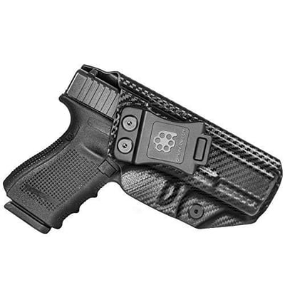 Amberide IWB KYDEX Holster For Glock 19 19X 23 32 45 (Gen 1-5) - $37.99 - Buy two get 10% OFF - Black Carbon Fiber (Free S/H over $25)