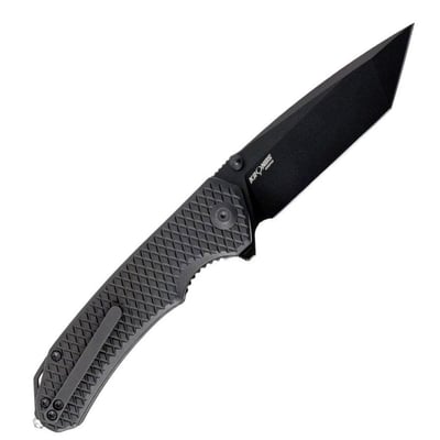 Kronos Brazen Tactical Tanto Folding Knife, Black - PSA-638-2 - $39.99 