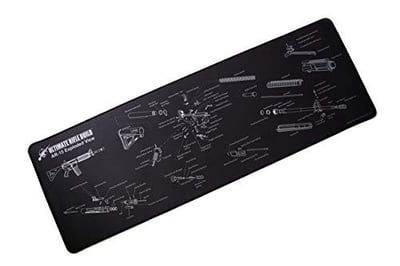 AR15 Cleaning Mat with Exploded Parts Diagram 12"x36" with stitched edges - $12.99 (Free S/H over $25)