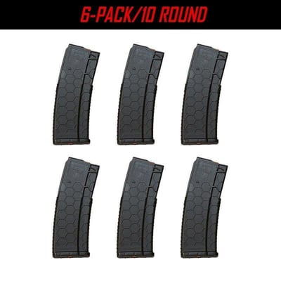 6 Pack Hexmag 10-Round Magazine (10/30) Black Series 2 – SHOOTER ZOO - $56.94
