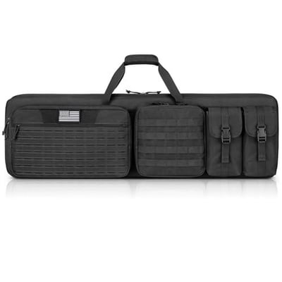 40% off CVLIFE 42” Soft Rifle Case, Double Rifle Bag, Gun Case for Rifle, Long Gun Bag Rifle Backpack with Lockable Compartment and Molle System for Outdoor Hunting Shooting Range w/code 53NAYNRY + FREE Shipping