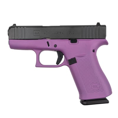 Glock 43X 3.41" 9mm Pistol, Purple - PX4350204WPFO - $479.99 
