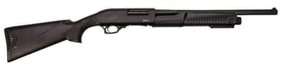 Adamson 18.5" 12ga 5rd Pump Action Shotgun, Black - Giray G-40 12B - $89.99 