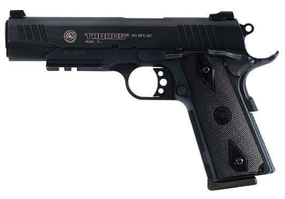 TAURUS PT-1911 45ACP 5" 8rd Picatinny Rail - Blued - $586.47 (Free S/H on Firearms)