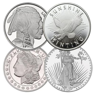 1/2 oz Generic Silver Rounds .999 Fine - $17.53 (Free S/H over $99)