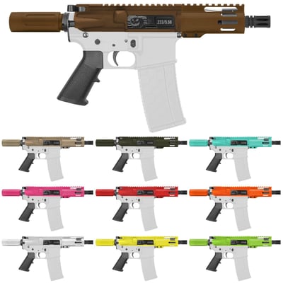 AR-15 .223/5.56 5" Barrel 4" Handguard M Lok ''PUMPKIN-F MARK II'' Pistol Kit - $319.99  (Free Shipping)
