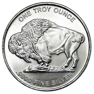 1 oz Silver Buffalo Round - Random Mint - $32.03 (Free S/H over $99)