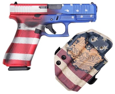 USED Glock 45, 9mm, 4.00" Barrel, (3) 17-Rd, Constitutional Carry Flag, Holster - $375 