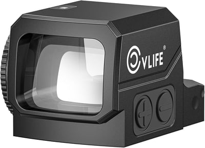 30% off CVLIFE WildHawk Enclosed Auto-Brightness Red/Green Dot Sight for RMS RMSc, Circle & 2MOA Dot Motion Awake Reflex Sight Optic Scope for Compact Pistol, 3500G Shockproof, Adapter for MOS/RMR/Picatinny w/code BWFQCN7F - $97.99 + FREE Shipping