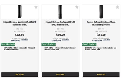 10% OFF Exigent Defense Suppressors w/ Code: "EXIGENT10"