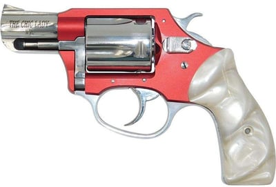 Charter Arms 53826 Chic Lady .38 Special 2" 5rd Revolver: Red/HiPol/Pearl Finish - $393 