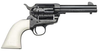 Taylors and Co 1873 Cattleman Outlaw Legacy Engraved Blued .45 LC 4.75" Barrel 6-Rounds - $570.95