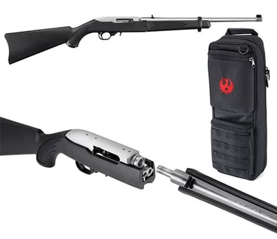 Ruger 10/22 Takedown 22 LR 10+1 18.50" Black Matte Stainless Right Hand - $354.95 