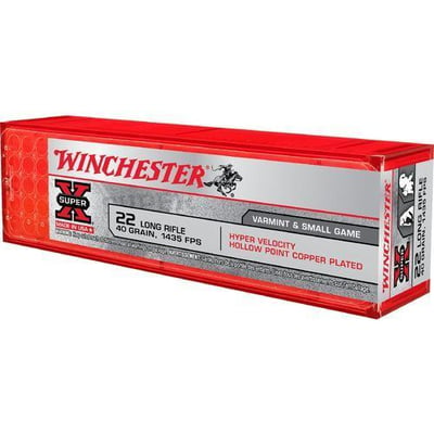 Winchester Hyper Speed HP .22 LR 40-Grain Rimfire 100 Rnds - $18.95 