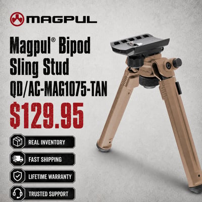 Magpul Bipod Sling Stud QD/AC-MAG1075-TAN - $129.95 