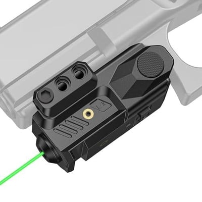 35% off Pistol Laser Sight, Compact Red/Green Laser Sight for Pistol Handgun, Rechargeable Low Profile Laser Beam for 21MM Picatinny Mount, Strobe Mode Available, Ambidextrous Switch w/code AQLR5FMC + FREE Shipping