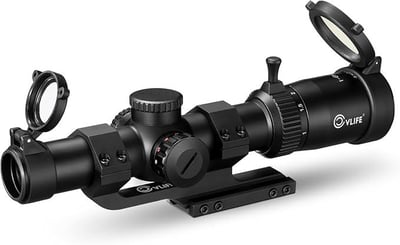 15% off CVLIFE EagleFeather LPVO Rifle Scope with 30mm Cantilever Mount, 5 Levels Red & Green Illumination Reticle, Second Focal Plane Scopes with Zero Reset w/code KDBX6JXG - $76.49 + FREE Shipping