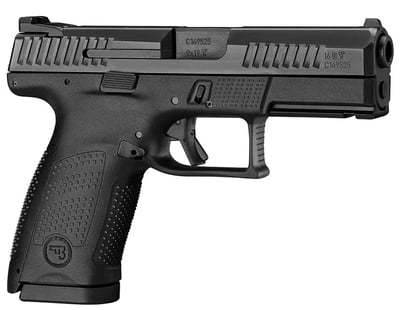 CZ-USA P-10 C 9mm 15rd Blk Handgun w/Polymer Frame, Nitride Slide, 3 Back Straps, Rev Mag Catch - $419.99 (FREE Shipping over $250, Firearms $13.95 Flat S/H)