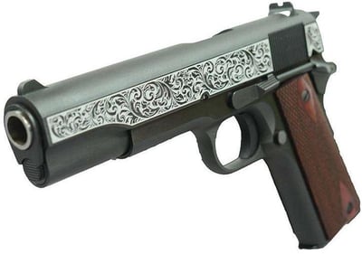 Colt Government Model .45 ACP 5in Brl Two-Tone Filigree Frame and Barrel - $990.44 