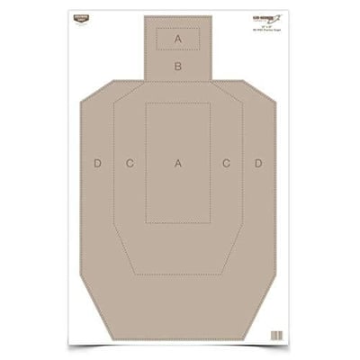 Birchwood Casey Eze-Scorer IPSC Practice Target (Per 5), 23 x 35-Inch - $6.99 + FREE Shipping