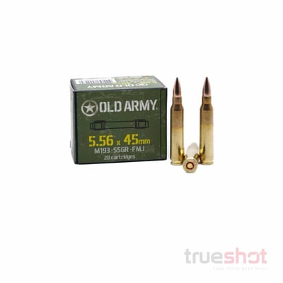 Old Army - 5.56x45mm - 55 Grain - M193 - FMJ - 540 Rounds - $269.99 + Free Shipping 