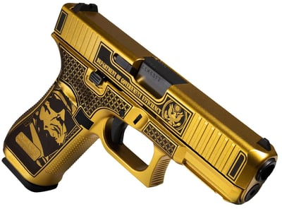 Glock G47 9mm D.O.G.E. 4.49" barrel 17 Rnds Gold w/Trump & Elon - $634.48
