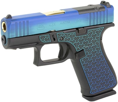 Glock 43X M.O.S Galactic June Bug 9mm 3.4" Barrel 10-Rounds - $620.99 