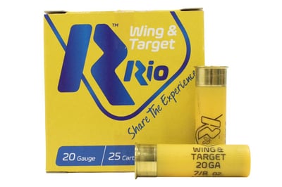 Rio 20 Gauge 2 3/4 Inch Multi-Purpose Wing and Target 25/Box - $9.99 ($6.99 for 10 or more) 