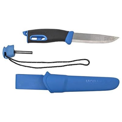 Morakniv Companion Spark 3.9" Fixed-Blade Outdoor Knife and Fire Starter, Blue, One Size - $24.95 (Free S/H over $25)