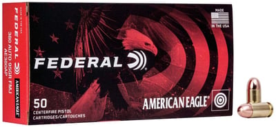 Federal American Eagle 380 ACP 95-Gr. FMJ 50 Rnds - $10.74 