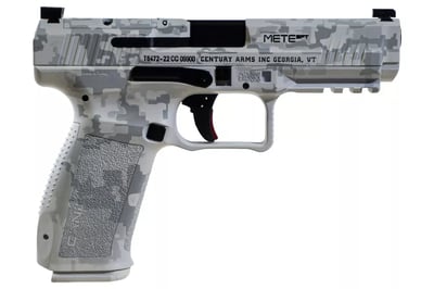 Canik Mete SFT 9mm 18+1/20+1 4.46" Black Match Grade Barrel, Arctic Digital Camo Finish, Optic Ready/Serrated Steel Slide - $399.99 (add to cart price) 