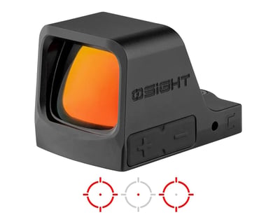 Osight C 3 MOA Dot + 32 MOA Circle Open Red Dot Sight RMR Footprint, Black - $114.37 (Add to cart for best price)