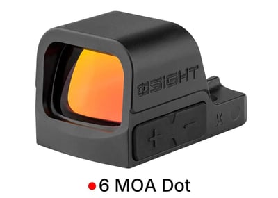 Osight K 6 MOA Dot Open Red Dot Sight RMSc Footprint, Black - $101.89 (Add to cart for best price)