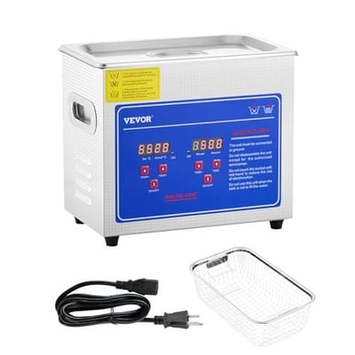 VEVOR 3L Ultrasonic Cleaner with Heated Function, Digital Timer & Stainless Steel Tank, Ultrasonic Cleaning Machine - $58.90 + FREE Shipping