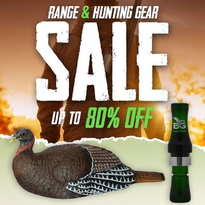 Range & Hunting Gear Sale - Up to 80% Off! - Limited Time Only! (Free S/H over $25)