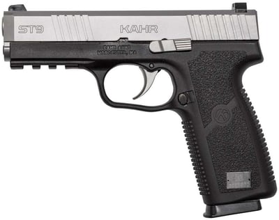 Kahr Arms ST9 9mm 4" barrel 8 Rnds Black Polymer Frame Stainless Steel Slide - $348 