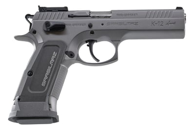 SAR USA K12 Sport Pistol Stainless/Gray 9mm 4.70" Barrel 17-Rounds - $569.99 