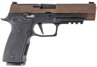 SIG SAUER P320 AXG Full Size 9mm 4.7in 2x 17rd Two-Tone Coyote Pistol (320AXGF-9-TXR3-C-R2) - $899 